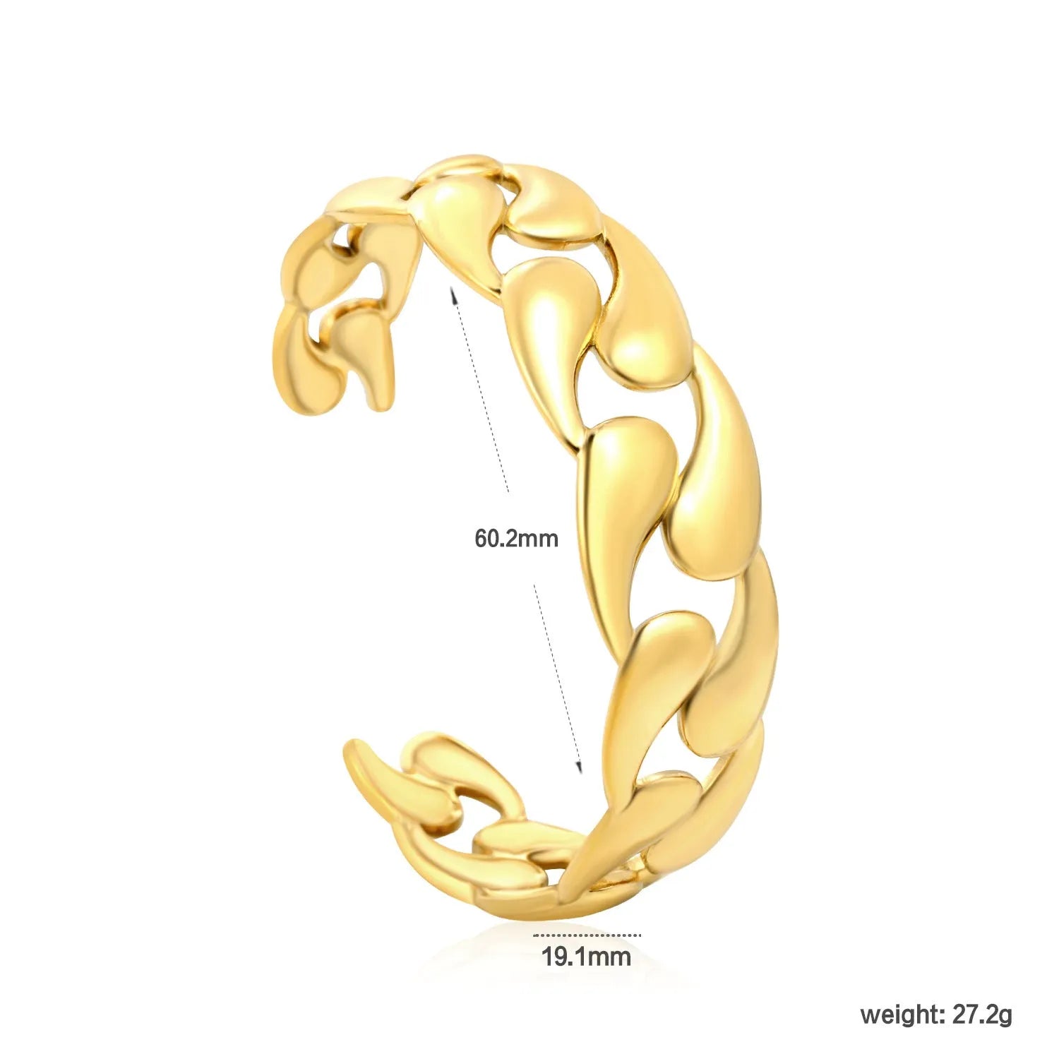 Minimalist stainless steel alloy bracelet in silver, gold, and rose gold colour options on a wrist.