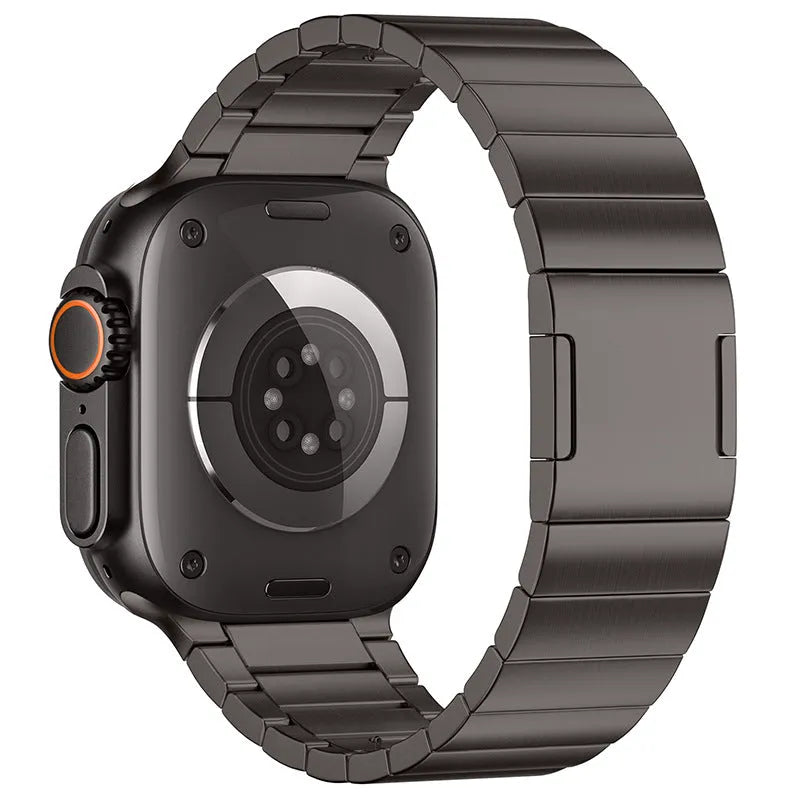 Stainless steel magnetic buckle watch strap for Apple Watch in various colours