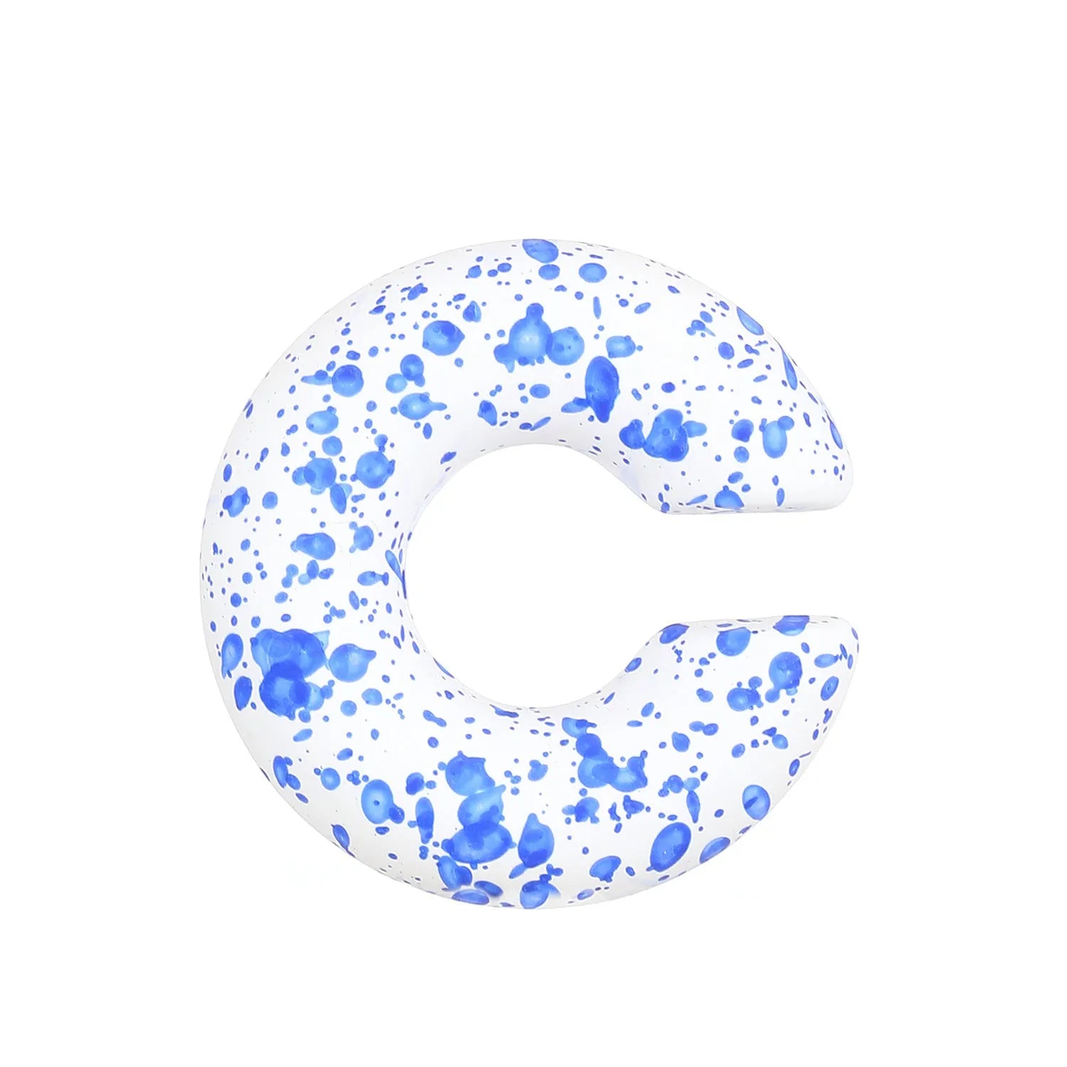 Round C-shaped matte finish clip-on earrings for women in various candy colours