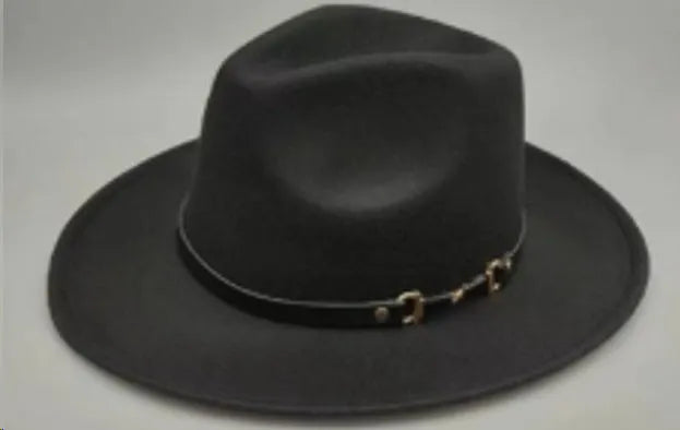 Brown leather velvet Western cowboy hat with curved brim and conical crown