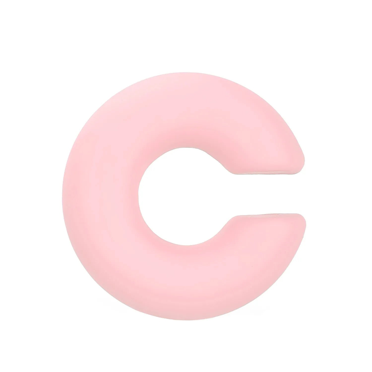 Round C-shaped matte finish clip-on earrings for women in various candy colours
