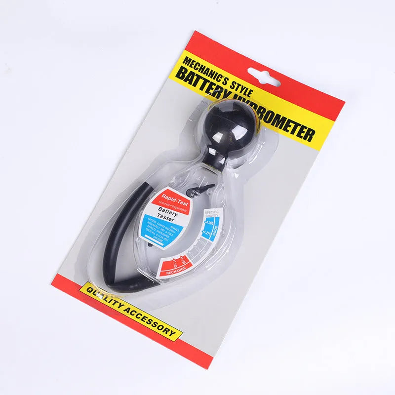 Suction electrolyte hydrometer tool for lead acid battery testing