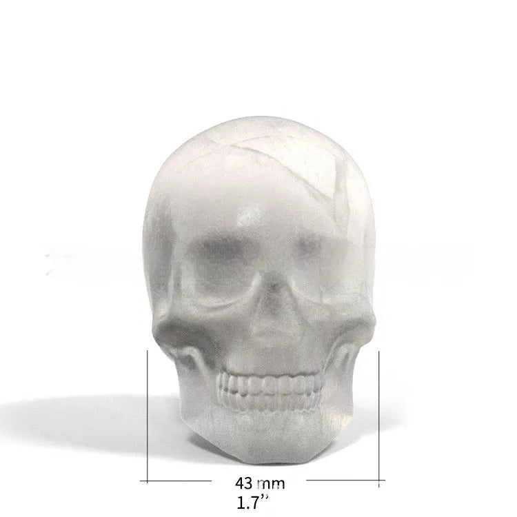 3D skull ice cube maker silicone tray creating detailed Halloween ice cubes