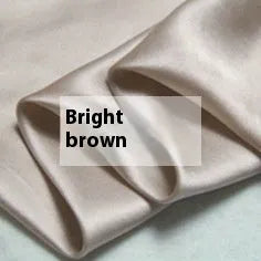 Silk double-sided duvet cover in solid colours Lotus Pink, pea green, bright brown, mysterious purple, white, and silver blue.