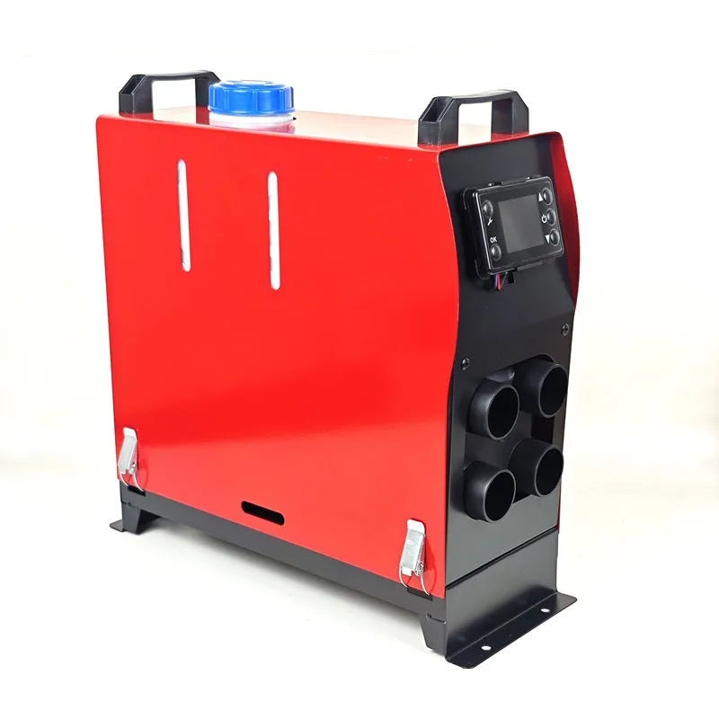 Red vertical integrated diesel parking heater for car warm air blower 12V/24V