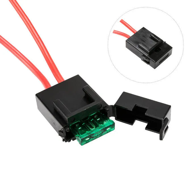 Black off road LED spotlight cable harness with switch for vehicle modification