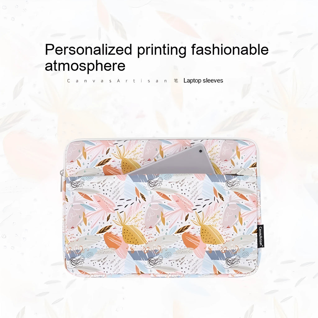 White waterproof PU leather laptop inner sleeve for 11 to 15 inch computers.