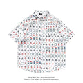 Men's loose fit short sleeve shirt with a full floral print in a choice of colours