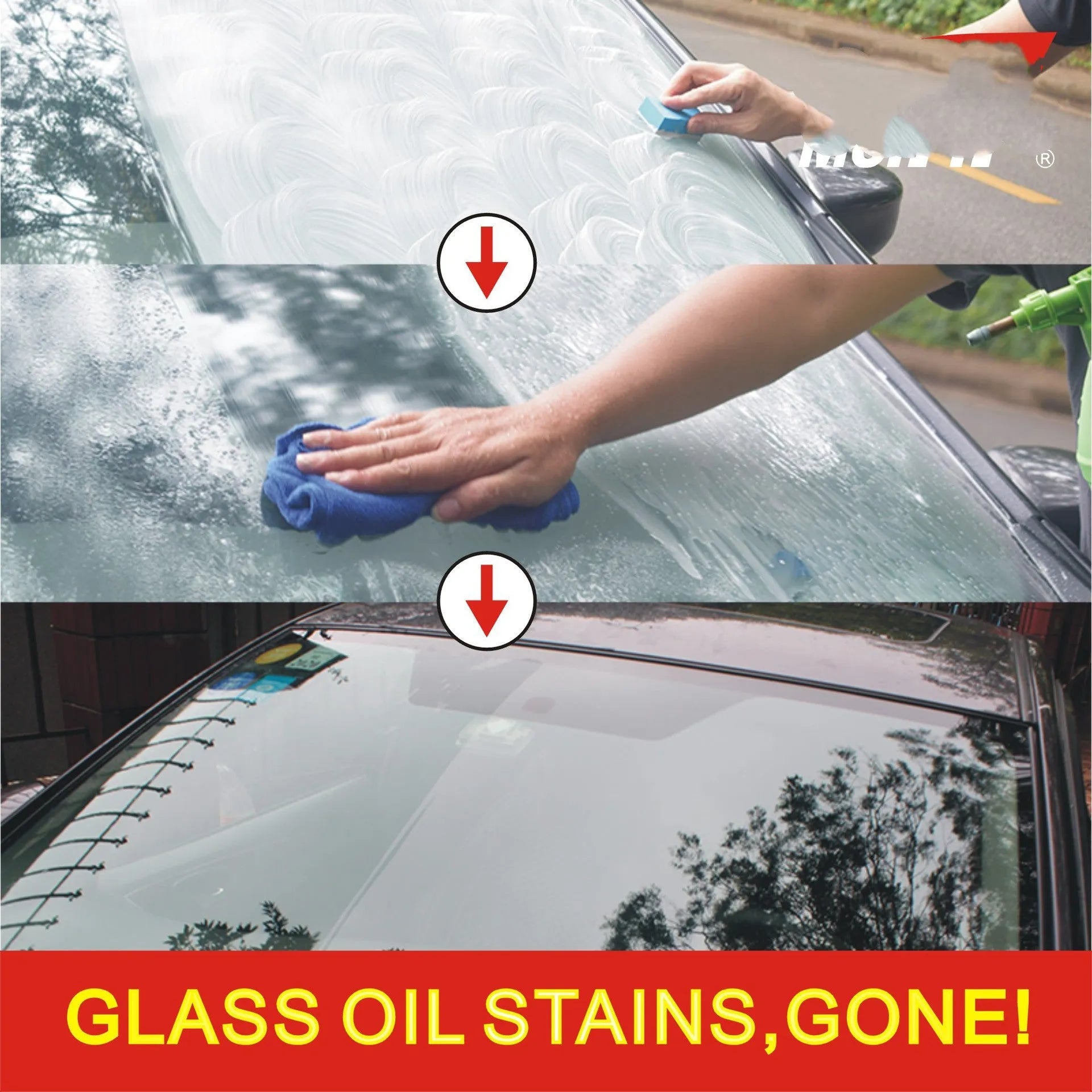 15ml automotive glass water repellent treatment in English packaging for car windscreen rain protection