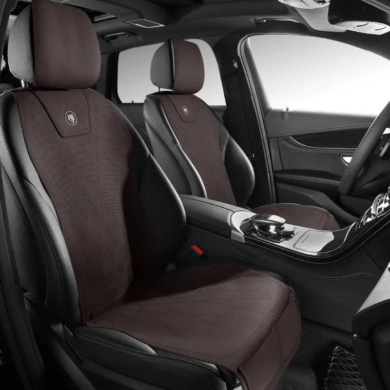 Ultra-thin tailored leather car seat cushion cover with gradient hole drilling in multiple colour options
