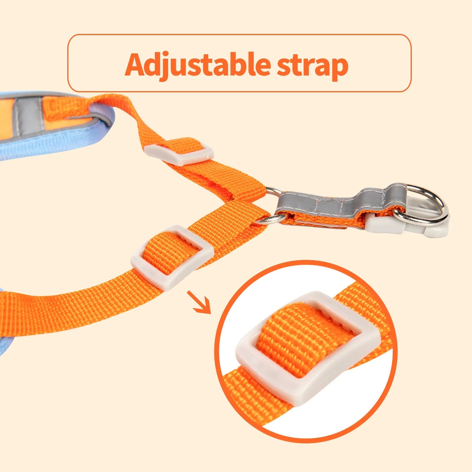 Adjustable dog haulage rope harness in multiple colours with chest strap attachment