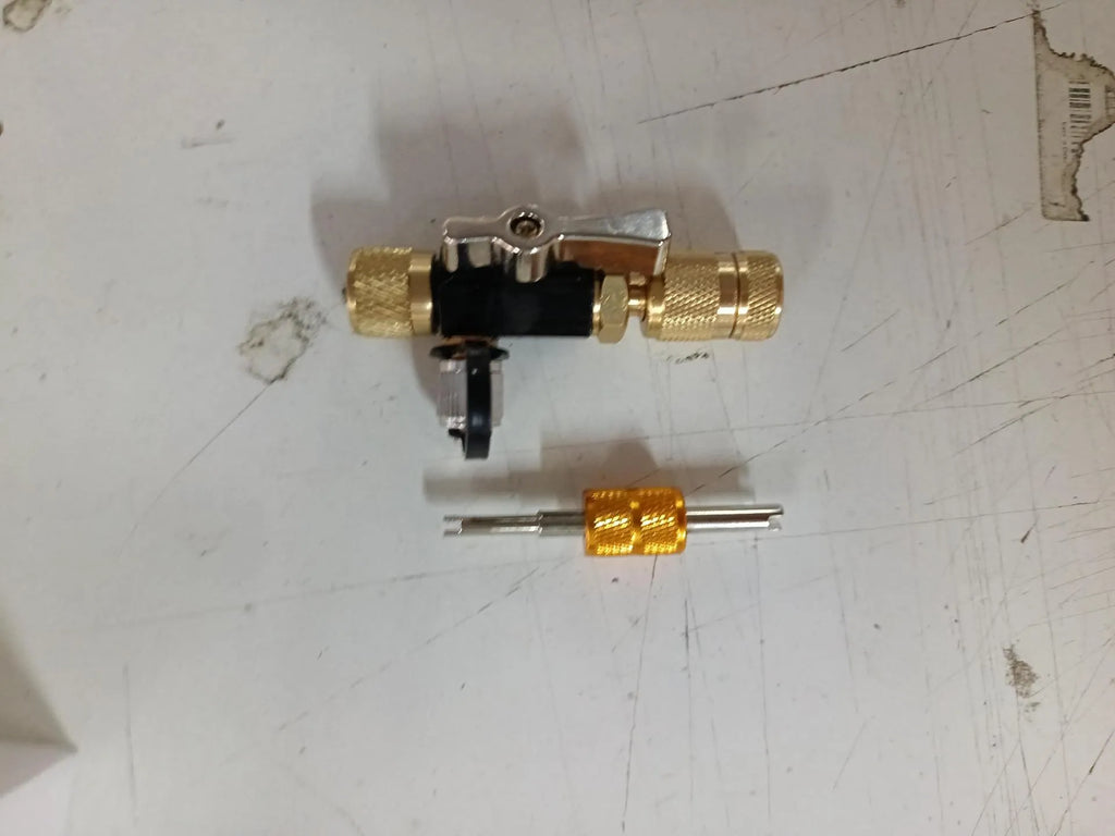 Valve core disassembly tool set with metal construction for 1/4 and 5/16 inch valves