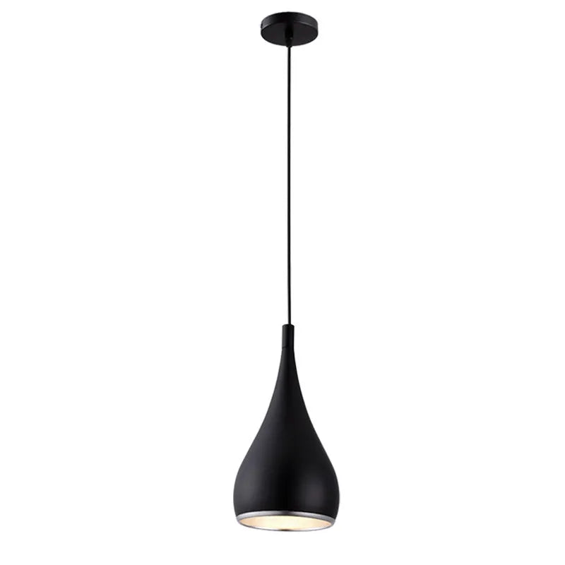 Minimalist iron chandelier with adjustable heads in black finish for bedroom or living room lighting