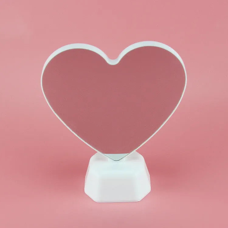 Double-sided LED love tunnel light with rose red illumination measuring 16cm tall