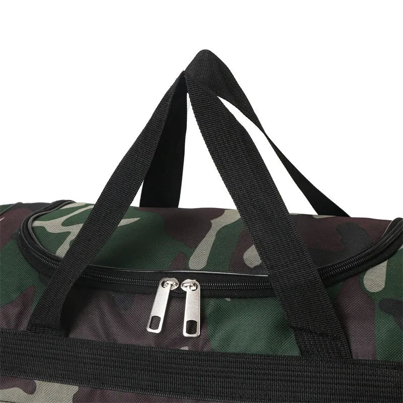 Camouflage waterproof luggage bag with below 20L capacity and stripes pattern