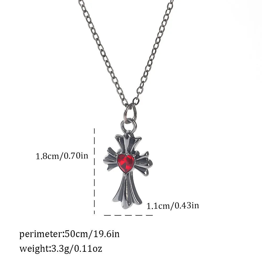Dark Halloween necklace with zinc alloy electroplated pendant showing spider web and bat designs on regular chain