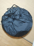 Black pop-up car tail tent with quick-throw setup and 200cm dimensions for 3-4 person camping