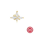 Geometric kite-shaped sterling silver earrings with a gold electroplated chain tassel featuring rhinestones.