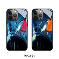 Luminous technology iPhone case with TPU and tempered glass construction showing Technology Bear design