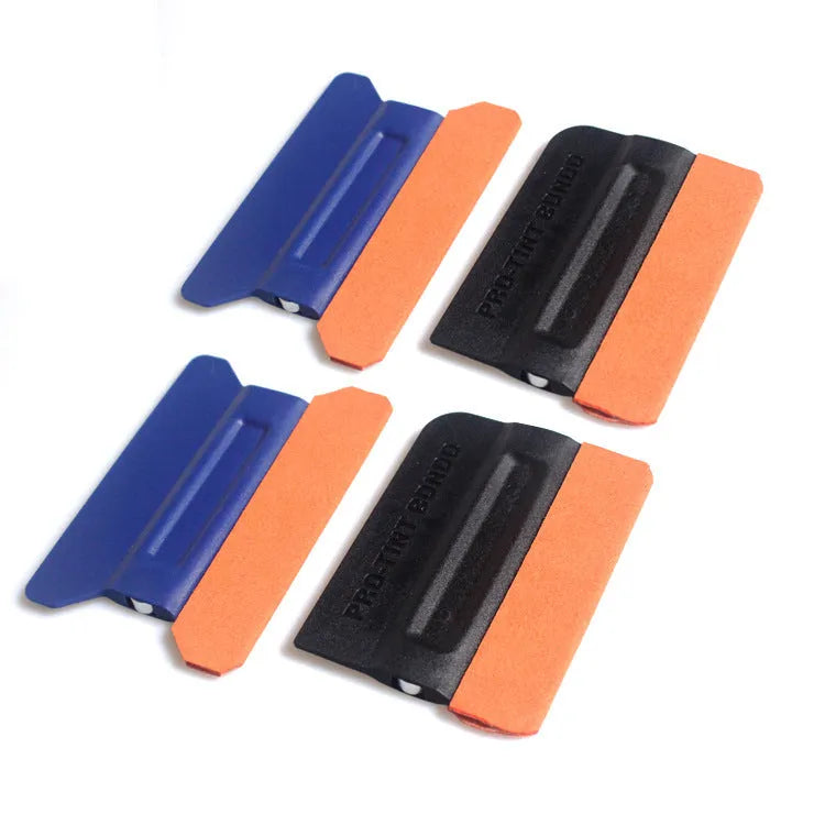 Car colour changing film scraper tool with ABS body and interchangeable scraping heads