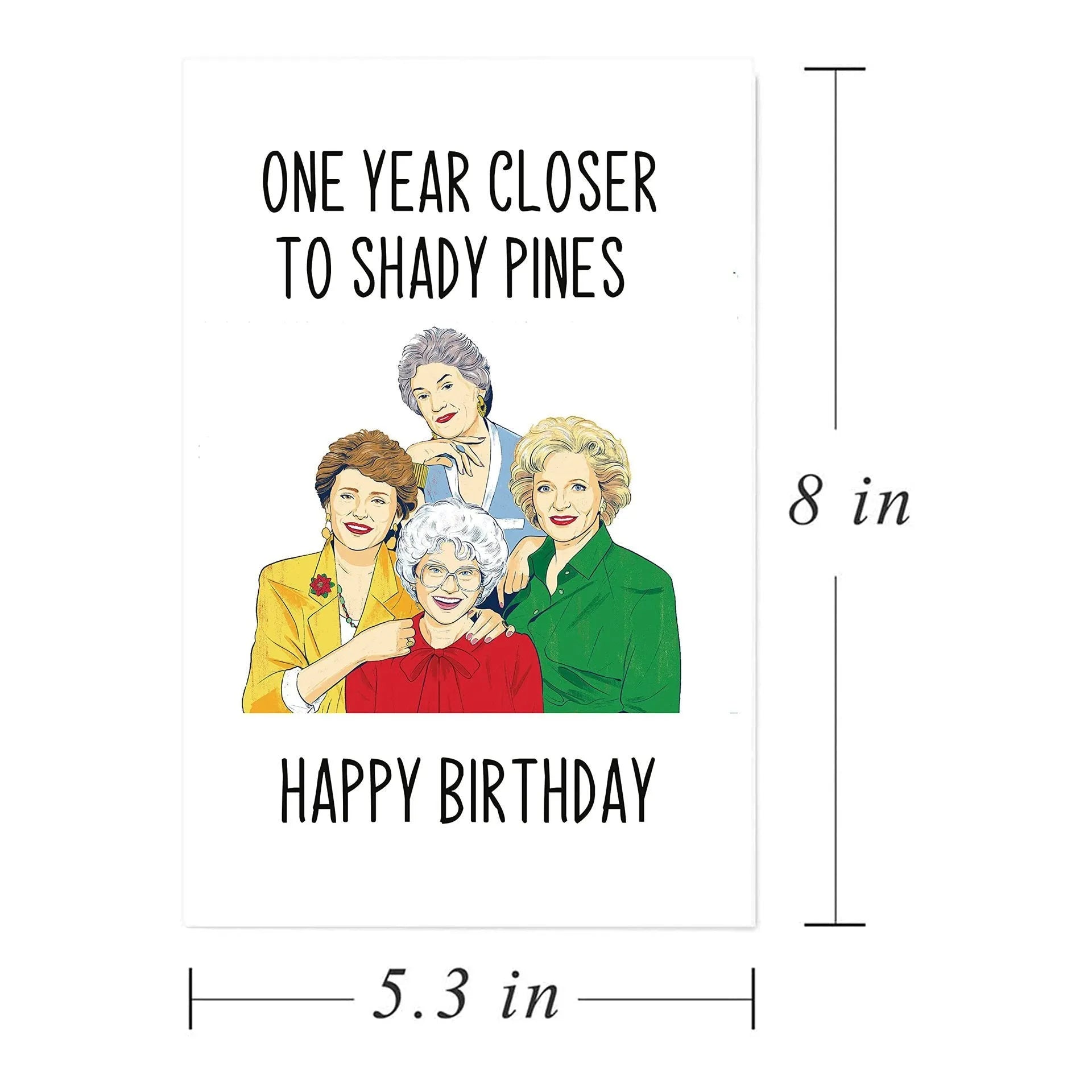 Creative Home printed birthday greeting card with a simple design and matching envelope in one of eight colour and style options.