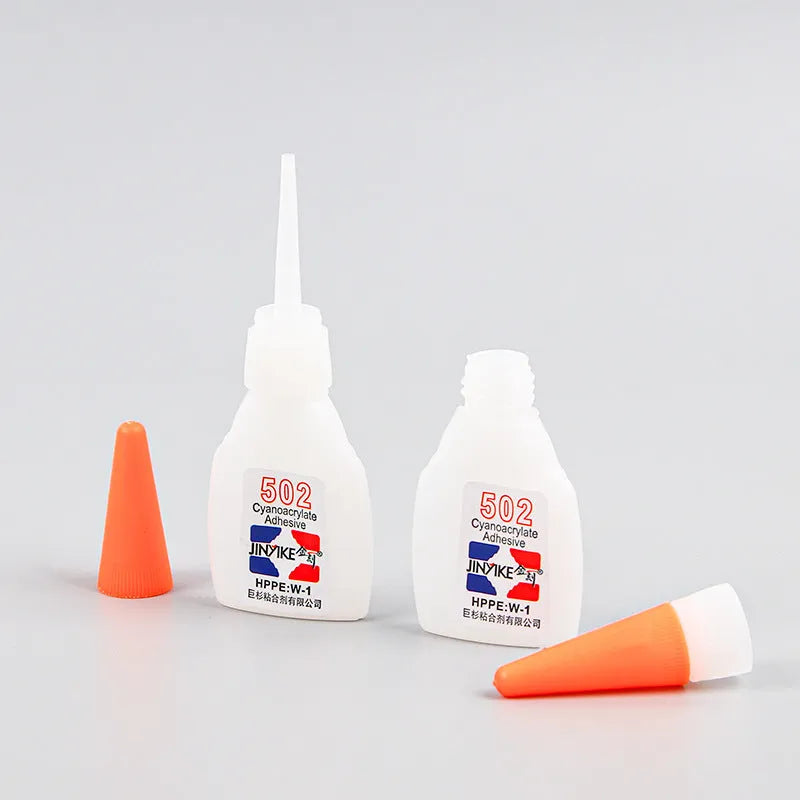 Shoe repair adhesive glue tube in 3g and 8g sizes for instant strong bonding of footwear