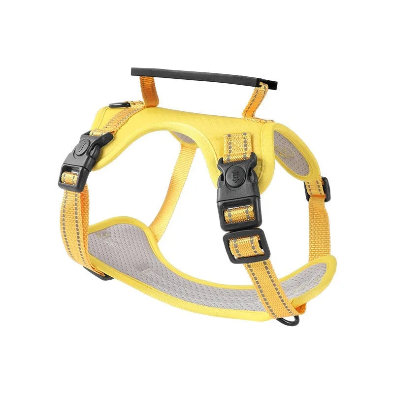 Polyester dog chest harness traction rope in multiple colours with size options