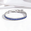 Women's full diamond stainless steel bracelet in TT0269 colour with electroplated finish