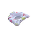White luminous U-shaped inflatable float lounger on water, measuring 120cm by 120cm.