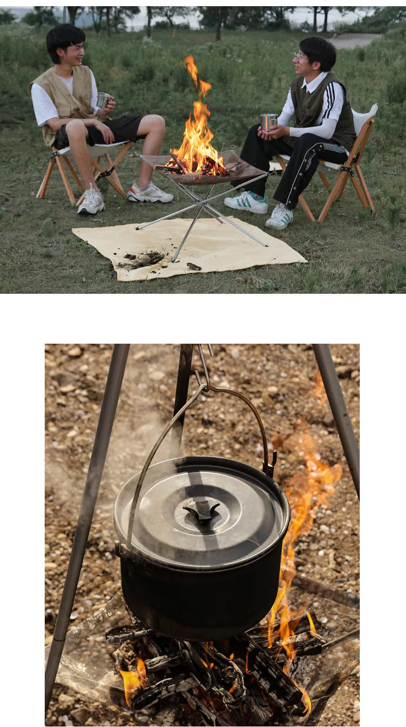 Stainless steel barbecue grill set with included grill net in silver colour