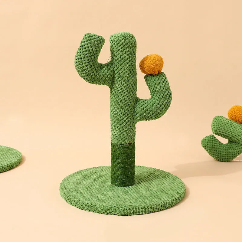 Masson Cactus or Coconut Tree design cat scratching pole with sisal surface for claw grinding.