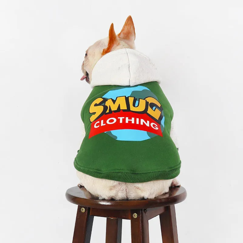 Green cotton dog coat for large breeds in autumn and winter sizes L XL 2XL 3XL 4XL
