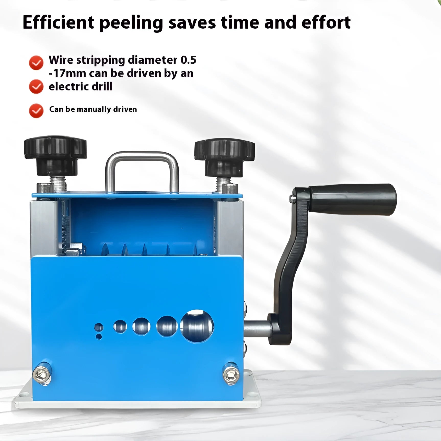 SD-017 manual wire stripping machine with porous housing for 0.5-17mm electrical cables