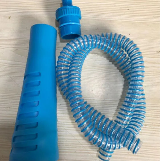 Blue plastic suction pipe vacuum cleaner head with 114cm length for washing machine cleaning