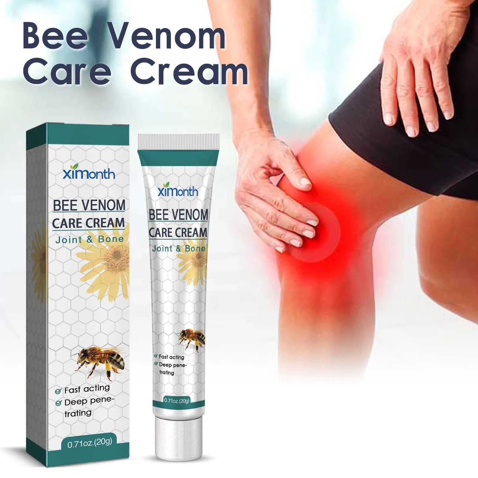 20g tube of joint pain massage cream for topical application on universal skin types