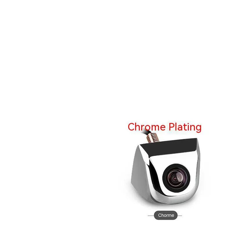 Black metal-shell car rearview camera with cable for reversing.