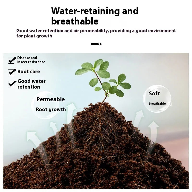 Assortment of nutrient soil planting blocks in different sizes on a garden table.