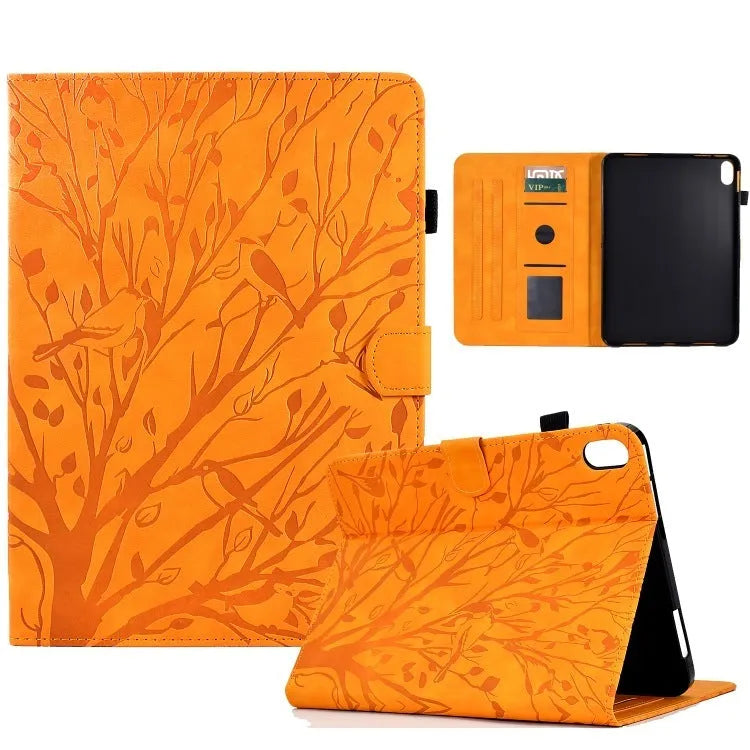 Pachira Macrocarpa imitation leather tablet protective case with integrated viewing bracket in black.