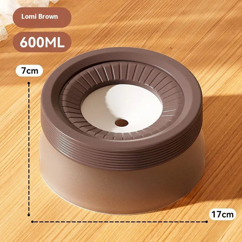 Green pet suspension drinking water bowl with non-wet mouth design on stable plate