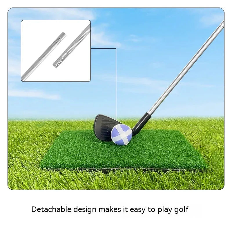 Metal golf club for children and adults used as outdoor parent-child sports toy