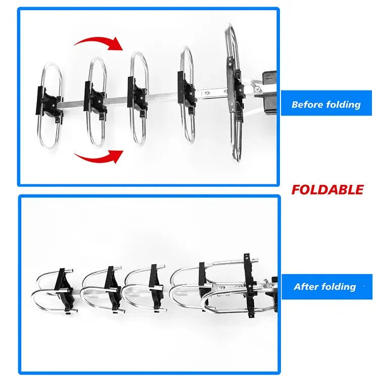GR-1002 rotatable outdoor digital television antenna with high gain for UHF channels.