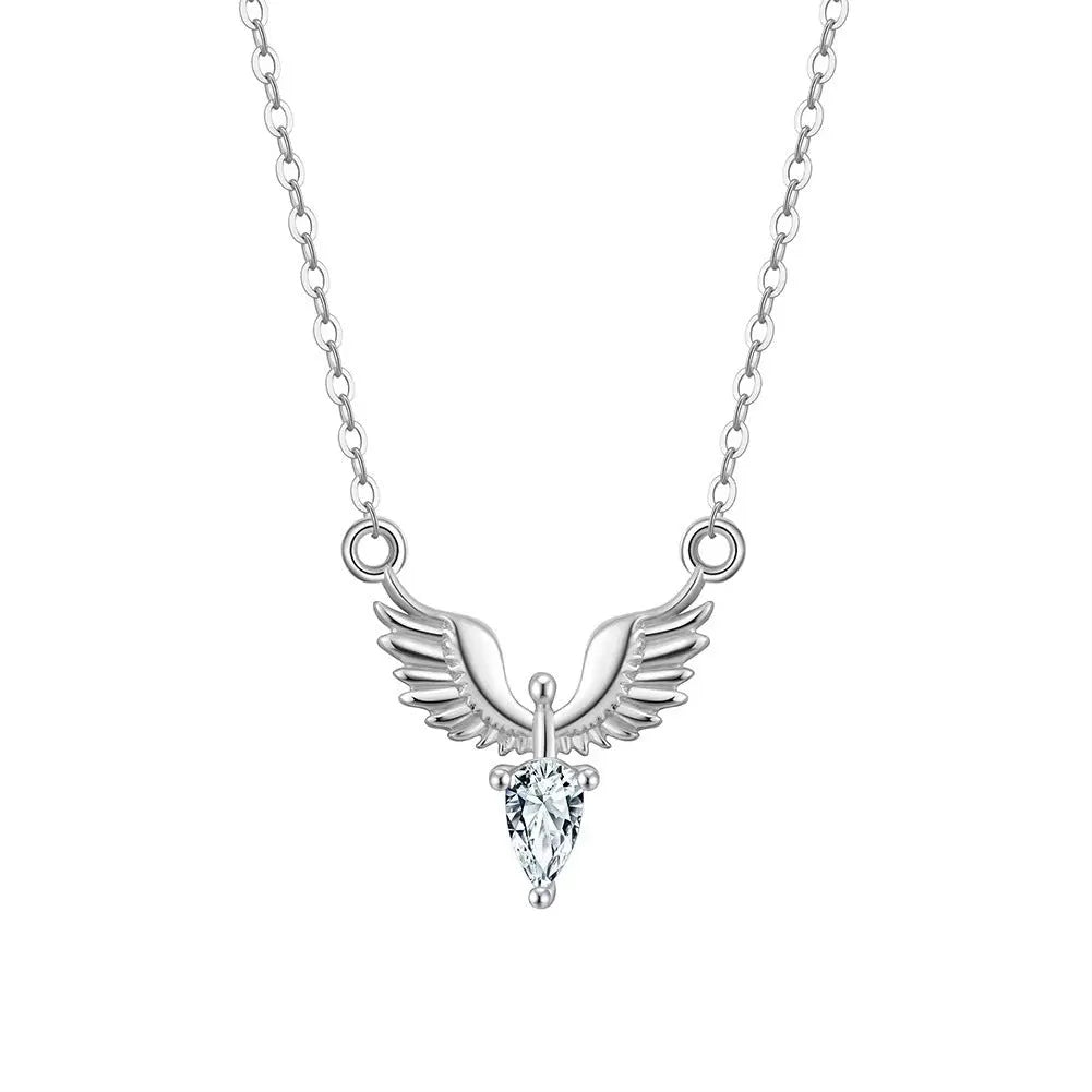 925 sterling silver necklace with electroplated eagle pendant on adjustable O-ring chain