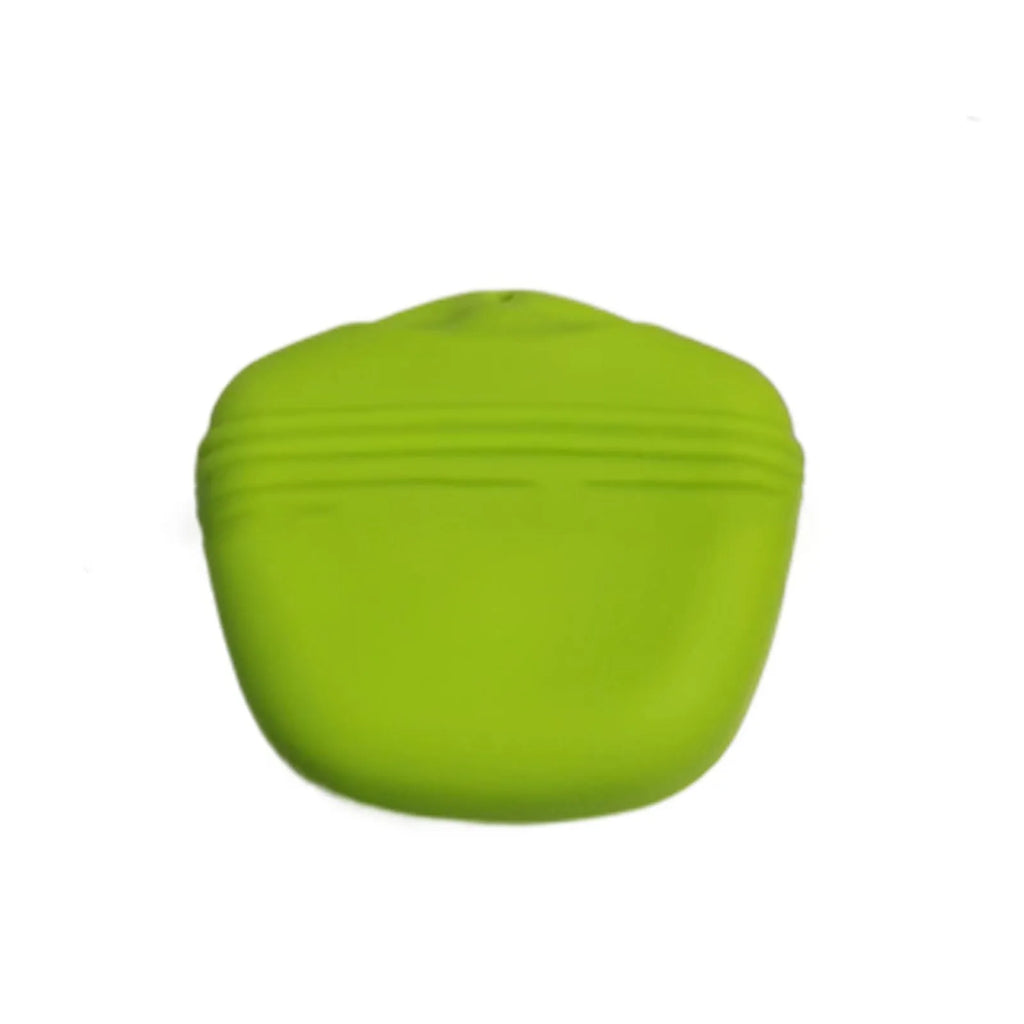 Silicone dog training treat waist bag with clip and magnetic closure in multiple colours