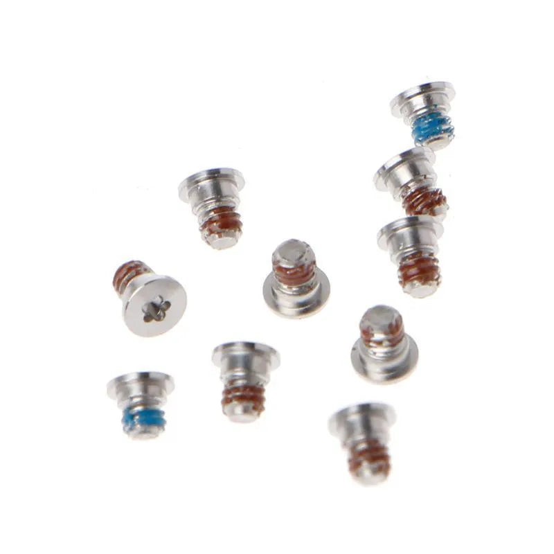 Ten metal replacement screws for MacBook Pro Retina A1502 A1398 A1425 bottom shell and speaker repair.