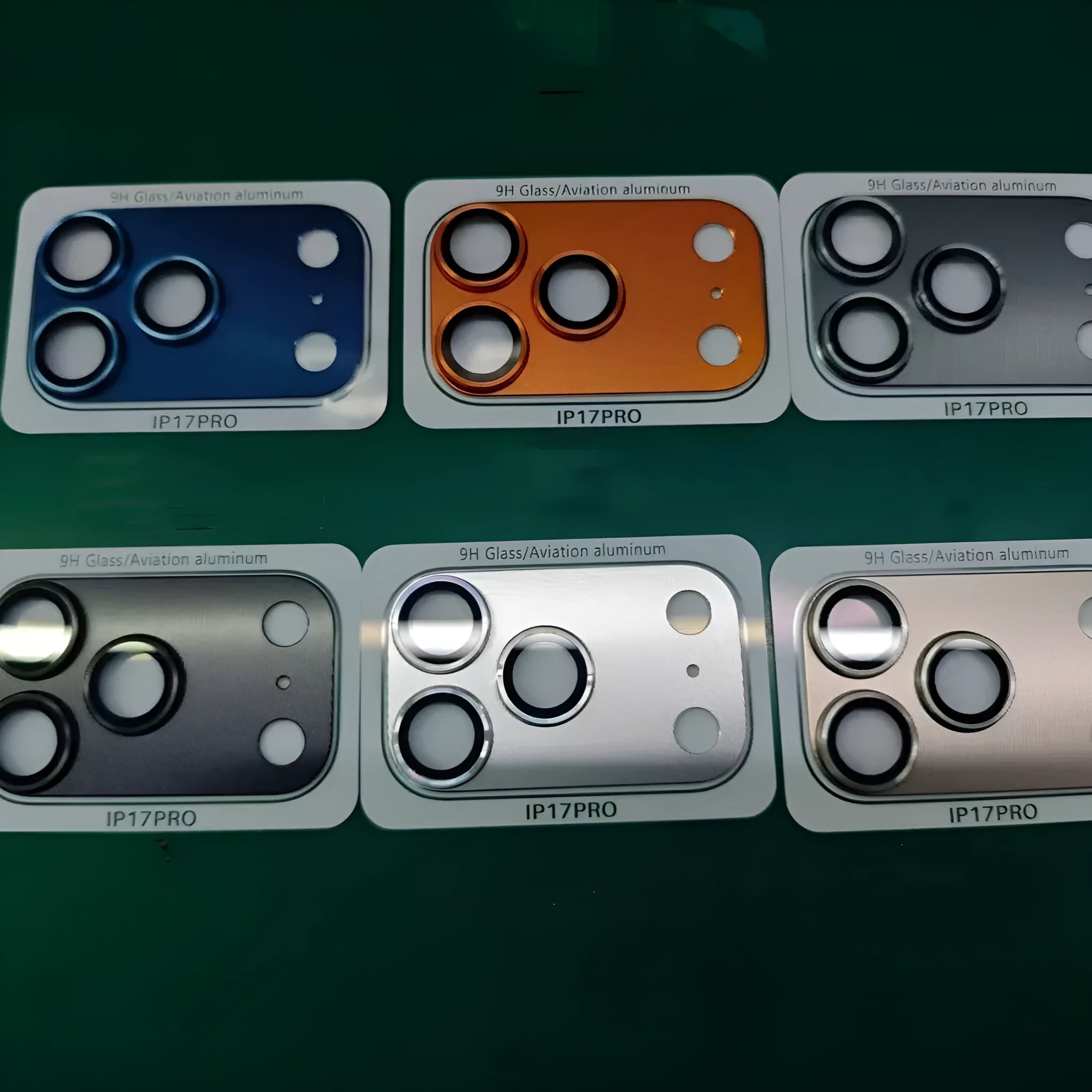 Aluminium alloy HD lens protector for iPhone 17 with blue colour option