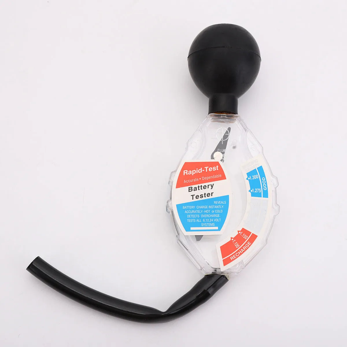 Suction electrolyte hydrometer tool for lead acid battery testing
