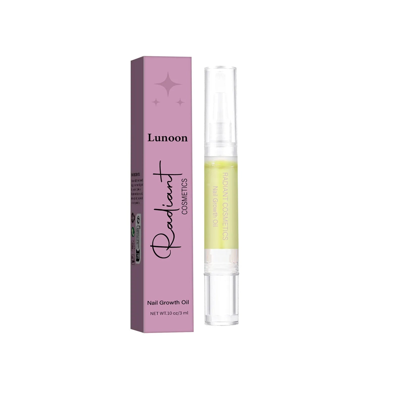 3ml bottle of nail growth treatment oil for cuticle care and moisturising