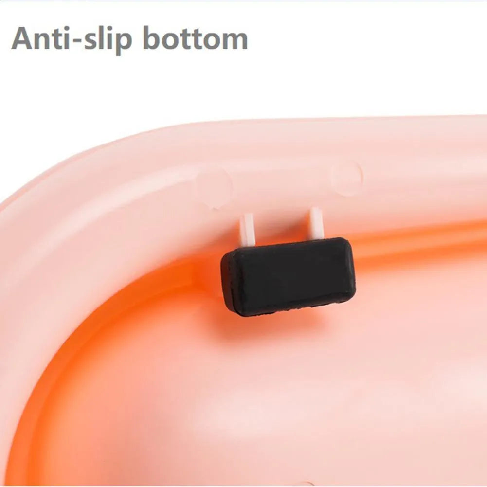 Green leakproof pet bowl with stainless steel insert and silicone base for dogs and cats.