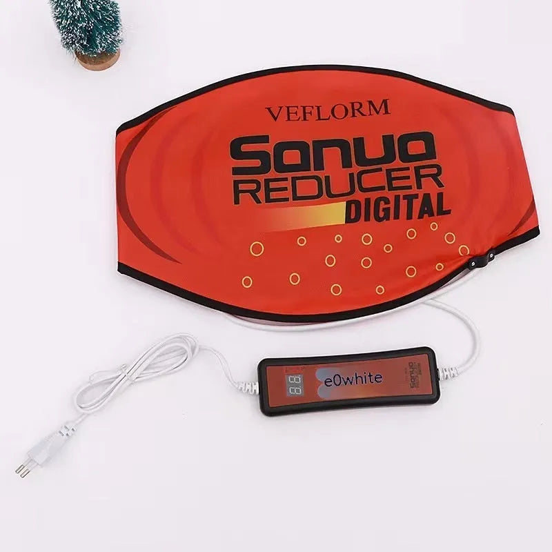 Sauna waist support belt with hot compress massage function for yoga exercise