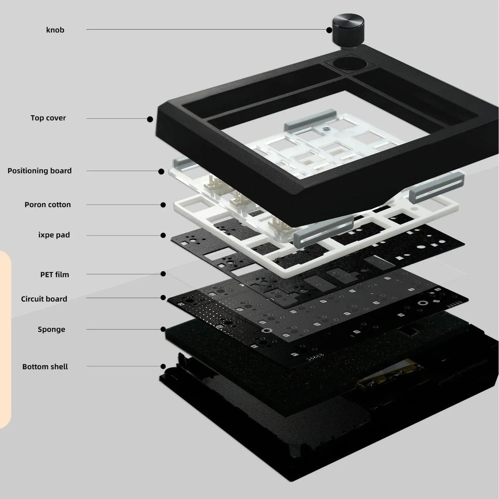 Wireless mechanical numeric keyboard with Bluetooth connectivity in black finish showing numeric keypad layout